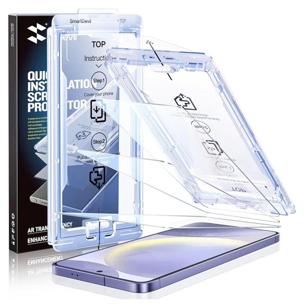 SMARTDEVIL [3 Pack for Samsung Galaxy S24 Screen Protector,